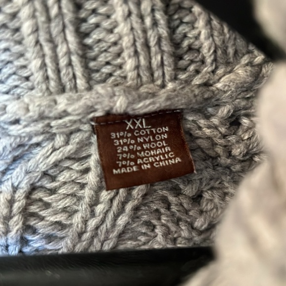 Perry Ellis Prremium Two Tone Pull Over cardigan sweater Size XXL - Picture 3 of 6